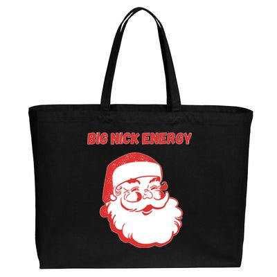 Big Nick Energy Funny Christmas Gift Cotton Canvas Jumbo Tote