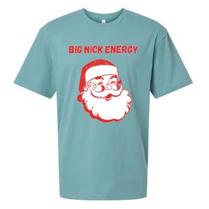 Big Nick Energy Funny Christmas Gift Sueded Cloud Jersey T-Shirt