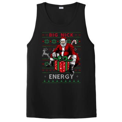 Big Nick Energy Funny Santa Christmas Xmas Ugly Christmas Sweater PosiCharge Competitor Tank