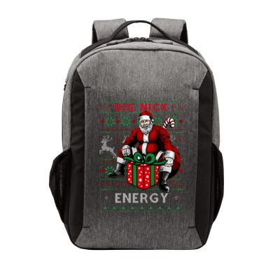 Big Nick Energy Funny Santa Christmas Xmas Ugly Christmas Sweater Vector Backpack