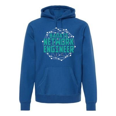 Badass Network Engineer Funny It Tech Computer Networking Gift Premium Hoodie