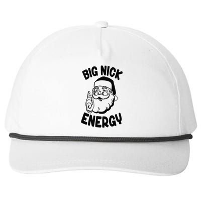 Big Nick Energy Santa Naughty Adult Humor Funny Christmas Snapback Five-Panel Rope Hat