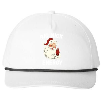 Big Nick Energy Funny Christmas Santa Xmas Family Pajama Gift Snapback Five-Panel Rope Hat