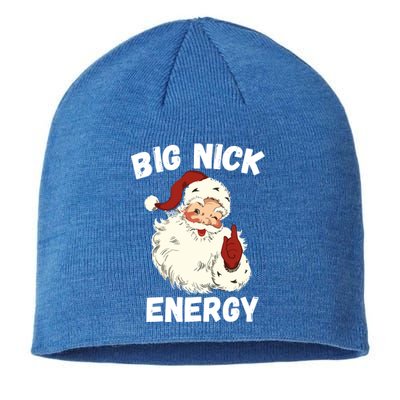 Big Nick Energy Funny Christmas Santa Xmas Family Pajama Gift Sustainable Beanie