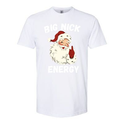 Big Nick Energy Funny Christmas Santa Xmas Family Pajama Gift Softstyle® CVC T-Shirt