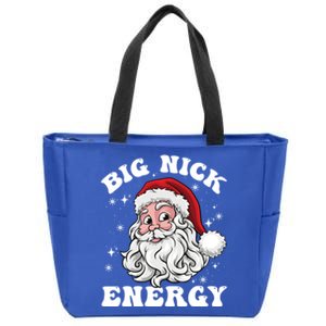 Big Nick Energy Funny Christmas Cute Gift Santa Big Nick Energy Gift Zip Tote Bag