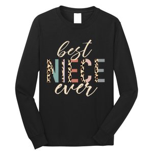 Best Niece Ever Auntie Leopard mother's day Long Sleeve Shirt