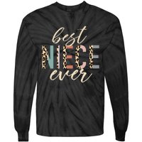 Best Niece Ever Auntie Leopard mother's day Tie-Dye Long Sleeve Shirt