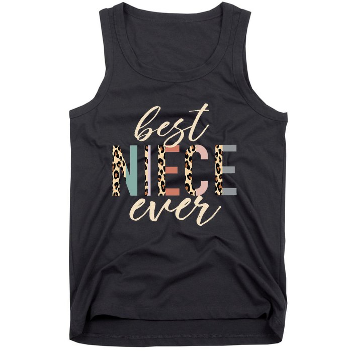 Best Niece Ever Auntie Leopard mother's day Tank Top