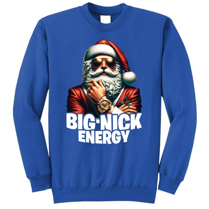 Big Nick Energy Funny Cool Santa Christmas Gift Sweatshirt