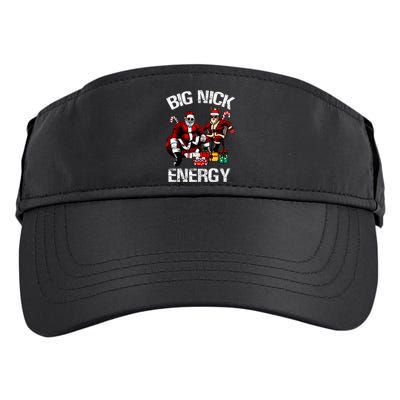 Big Nick Energy Funny Santa Christmas Xmas Ugly Christmas Sweater Adult Drive Performance Visor