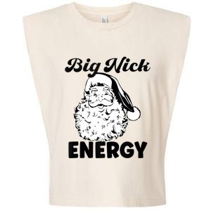 Big Nick Energy Shirt Santa Xmas Funny Christmas Garment-Dyed Women's Muscle Tee