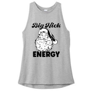 Big Nick Energy Shirt Santa Xmas Funny Christmas Ladies PosiCharge Tri-Blend Wicking Tank