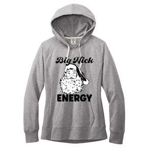 Big Nick Energy Shirt Santa Xmas Funny Christmas Women's Fleece Hoodie