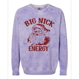 Big Nick Energy Funny Family Christmas Santa Cute Xmas Gift Colorblast Crewneck Sweatshirt