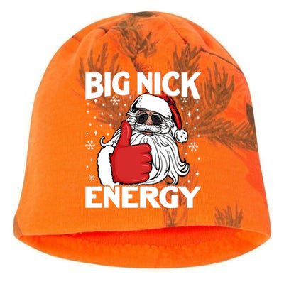 Big Nick Energy Funny Santa Christmas Holidays Gift Kati - Camo Knit Beanie