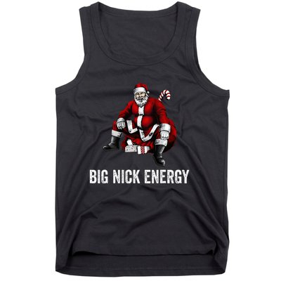 Big Nick Energy Funny Santa Christmas Tank Top