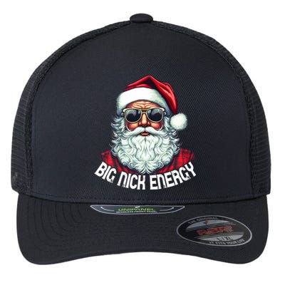 Big Nick Energy Funny Santa Christmas Cute Gift Flexfit Unipanel Trucker Cap