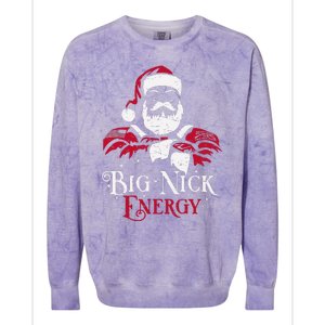 Big Nick Energy Santa Claus Christmas Xmas Holiday Colorblast Crewneck Sweatshirt