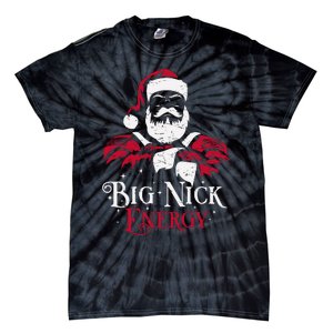 Big Nick Energy Santa Claus Christmas Xmas Holiday Tie-Dye T-Shirt