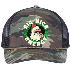 Big Nick Energy funny santa christmas  Retro Rope Trucker Hat Cap