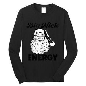 Big Nick Energy Shirt Santa Xmas Funny Christmas Tank Top Long Sleeve Shirt