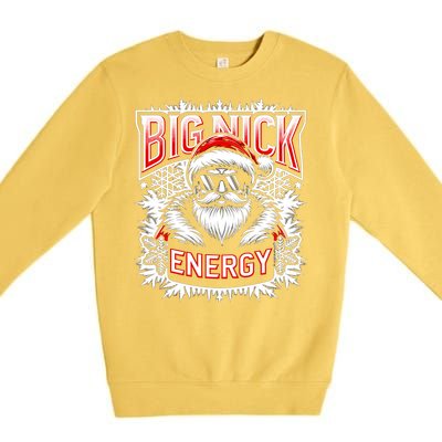 Big Nick Energy Funny Santa Christmas Cute Gift Premium Crewneck Sweatshirt