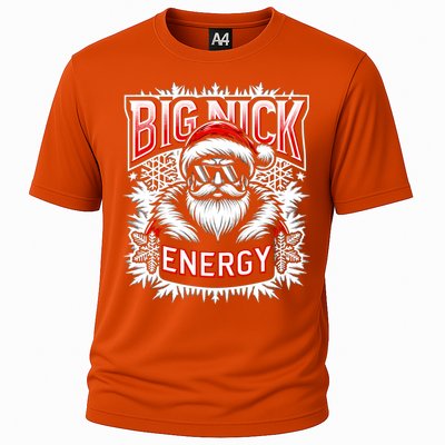 Big Nick Energy Funny Santa Christmas Cute Gift Cooling Performance Crew T-Shirt