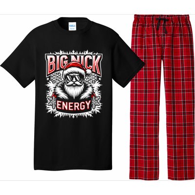 Big Nick Energy Funny Santa Christmas Cute Gift Pajama Set