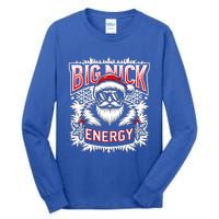 Big Nick Energy Funny Santa Christmas Cute Gift Tall Long Sleeve T-Shirt