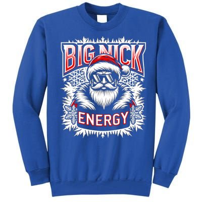 Big Nick Energy Funny Santa Christmas Cute Gift Tall Sweatshirt