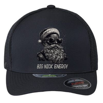 Big Nick Energy Santa Christmas Funny Cool Santa Xmas Flexfit Unipanel Trucker Cap