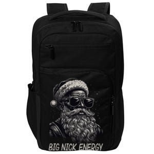 Big Nick Energy Santa Christmas Funny Cool Santa Xmas Impact Tech Backpack