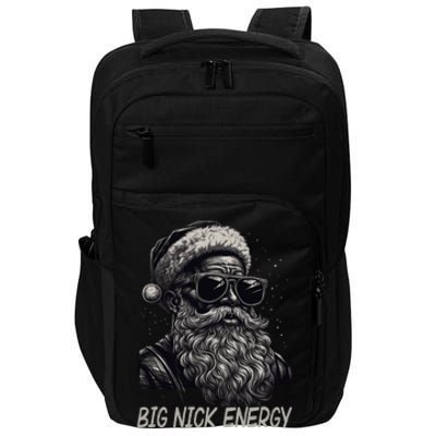 Big Nick Energy Santa Christmas Funny Cool Santa Xmas Impact Tech Backpack