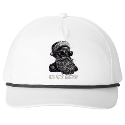 Big Nick Energy Santa Christmas Funny Cool Santa Xmas Snapback Five-Panel Rope Hat