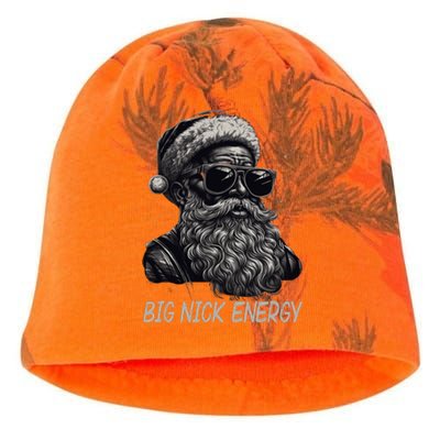 Big Nick Energy Santa Christmas Funny Cool Santa Xmas Kati - Camo Knit Beanie