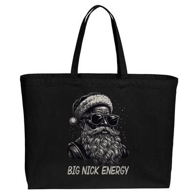 Big Nick Energy Santa Christmas Funny Cool Santa Xmas Cotton Canvas Jumbo Tote