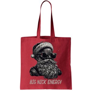 Big Nick Energy Santa Christmas Funny Cool Santa Xmas Tote Bag