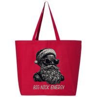 Big Nick Energy Santa Christmas Funny Cool Santa Xmas 25L Jumbo Tote