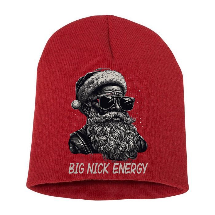 Big Nick Energy Santa Christmas Funny Cool Santa Xmas Short Acrylic Beanie