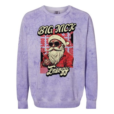 Big Nick Energy Funny Santa Christmas Ugly Christmas Cute Gift Colorblast Crewneck Sweatshirt