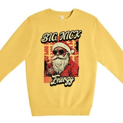 Big Nick Energy Funny Santa Christmas Ugly Christmas Cute Gift Premium Crewneck Sweatshirt