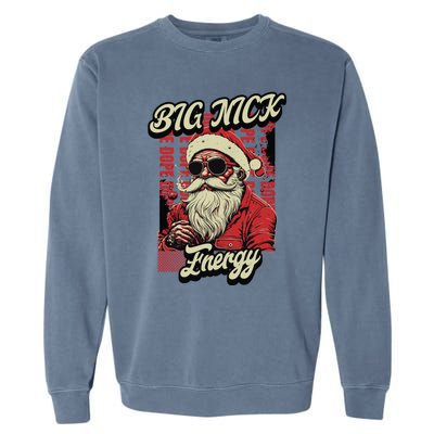 Big Nick Energy Funny Santa Christmas Ugly Christmas Cute Gift Garment-Dyed Sweatshirt