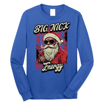 Big Nick Energy Funny Santa Christmas Ugly Christmas Cute Gift Long Sleeve Shirt