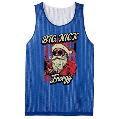 Big Nick Energy Funny Santa Christmas Ugly Christmas Cute Gift Mesh Reversible Basketball Jersey Tank