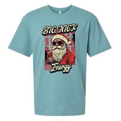 Big Nick Energy Funny Santa Christmas Ugly Christmas Cute Gift Sueded Cloud Jersey T-Shirt