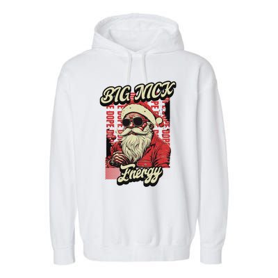 Big Nick Energy Funny Santa Christmas Ugly Christmas Cute Gift Garment-Dyed Fleece Hoodie