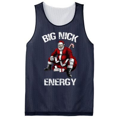 Big Nick Energy Funny Santa Christmas Mesh Reversible Basketball Jersey Tank