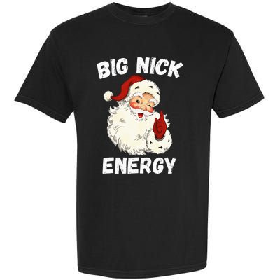 Big Nick Energy Santa Groovy Retro Vintage Garment-Dyed Heavyweight T-Shirt