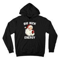 Big Nick Energy Santa Groovy Retro Vintage Hoodie